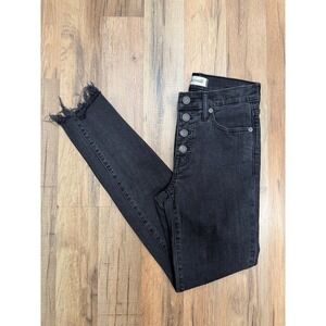 Madewell 9" High-Rise Skinny Jeans | Size 25 | Washed Black